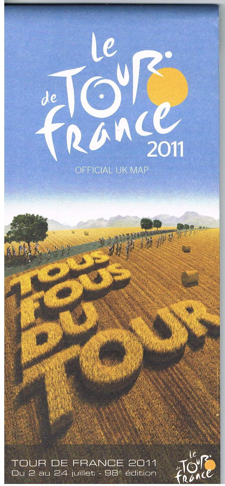 Tour de France Official Route Map 2011 - 1/1,050,000