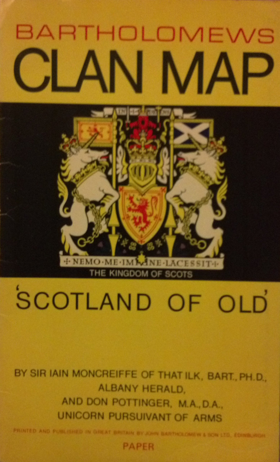 Clan Pictorial Map Moncreiffe Of That Ilk, Iain