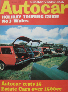 Autocar magazine 8/8/1968 featuring Peugeot Coupe road test