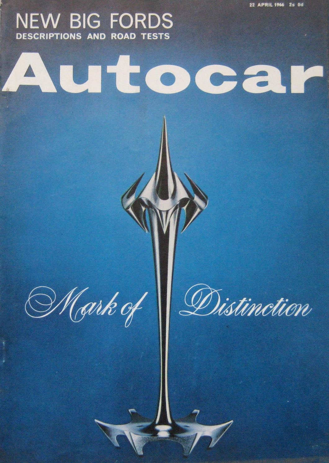Autocar magazine 22/4/1966 featuring Ford Zephyr road test & cutaway drawing