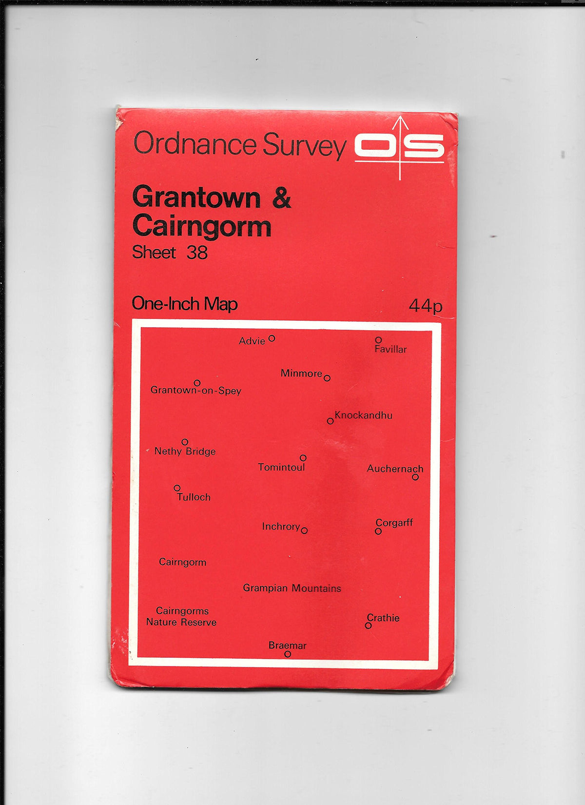 Ordnance Survey One-Inch Map Sheet 38. Grantown and Cairngorm [Map] Ordnance Survey