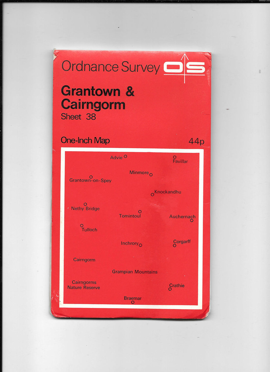 Ordnance Survey One-Inch Map Sheet 38. Grantown and Cairngorm [Map] Ordnance Survey