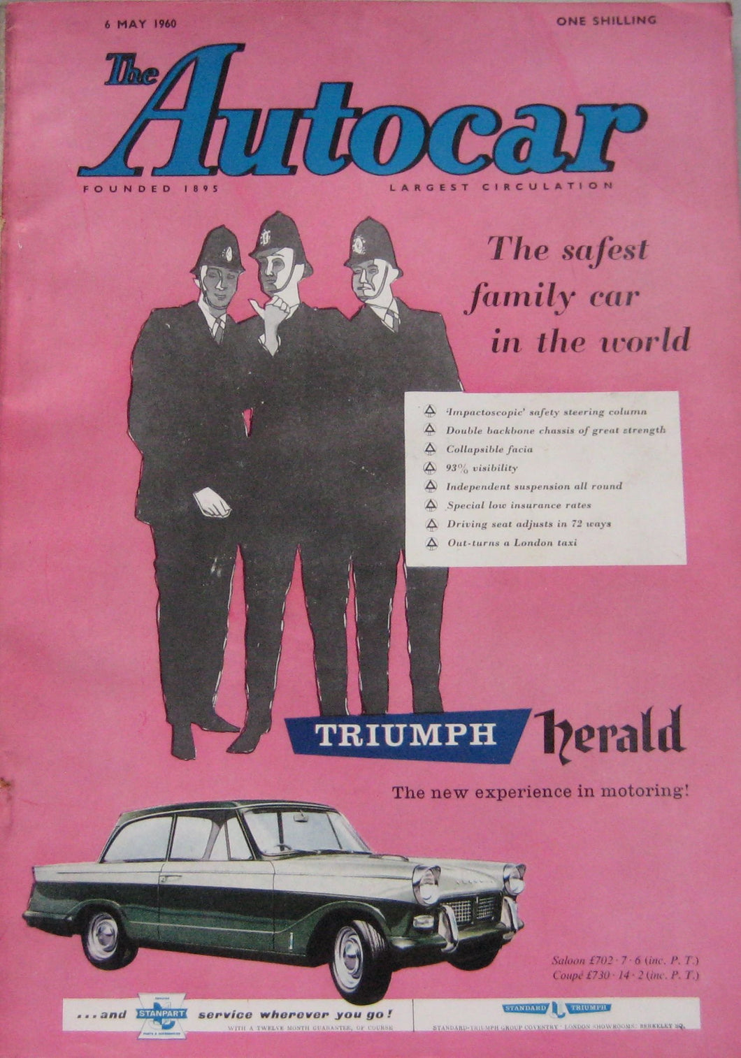 Autocar magazine 6/5/1960 featuring Borgward Isabella TS Coupe road test
