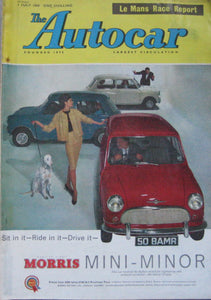 Autocar magazine 1/7/1960 featuring Simca Etoile road test, Le Mans report