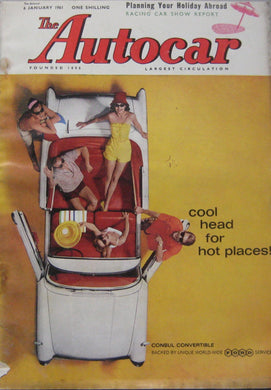 Autocar magazine 6/1/1961 featuring Chevrolet Corvair road test