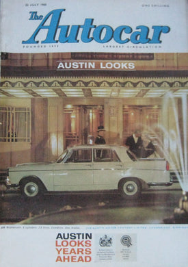 Autocar magazine 22/7/1960 featuring Lancia Flaminia Coupe, Donald Campbell's Bluebird