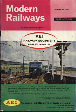 Modern Railways Magazine - January 1963 [Unknown Binding]