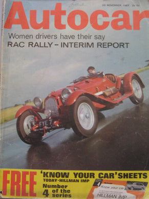 AUTOCAR Magazine 23rd November 1967
