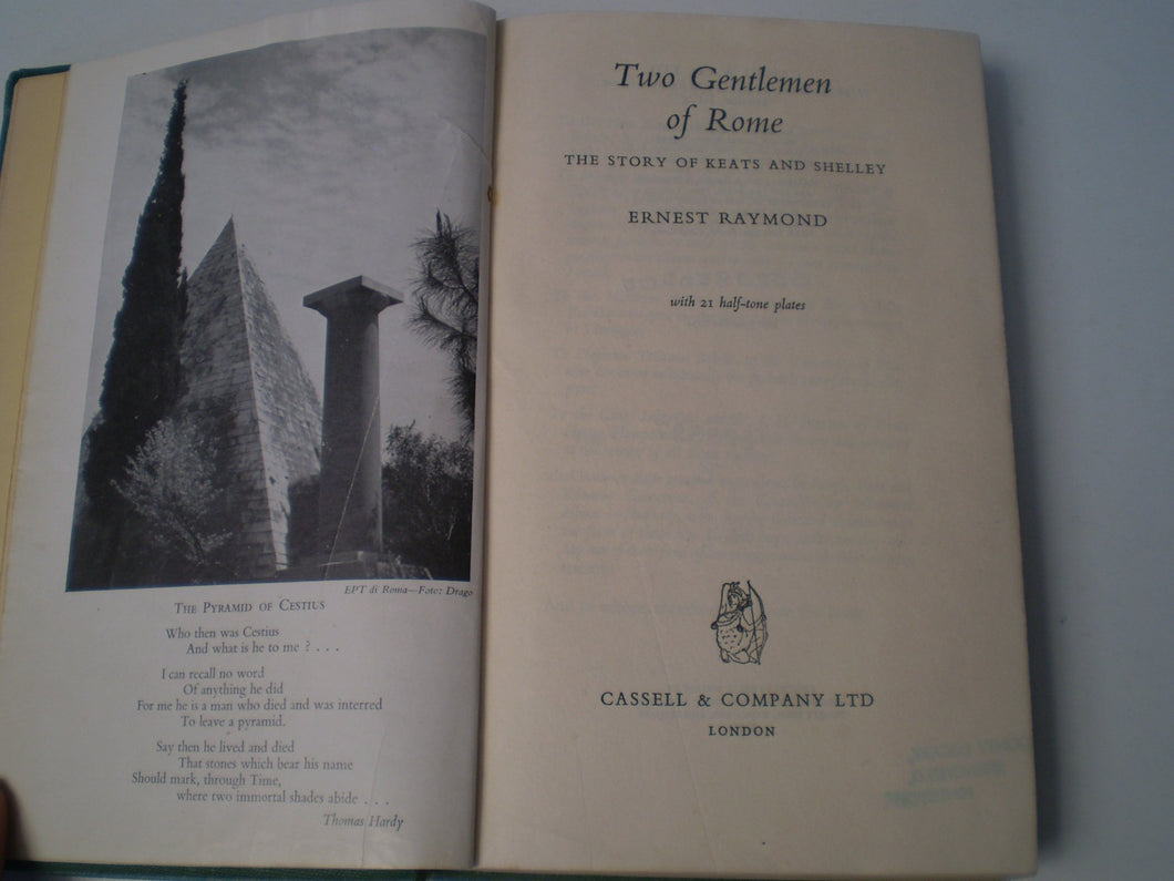 Two gentlemen of Rome: The story of Keats and Shelley