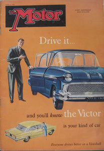 The Motor magazine June 1958 featuring Simca Vedette road test, BRM P25 cutaway [Paperback] Christopher Jennings