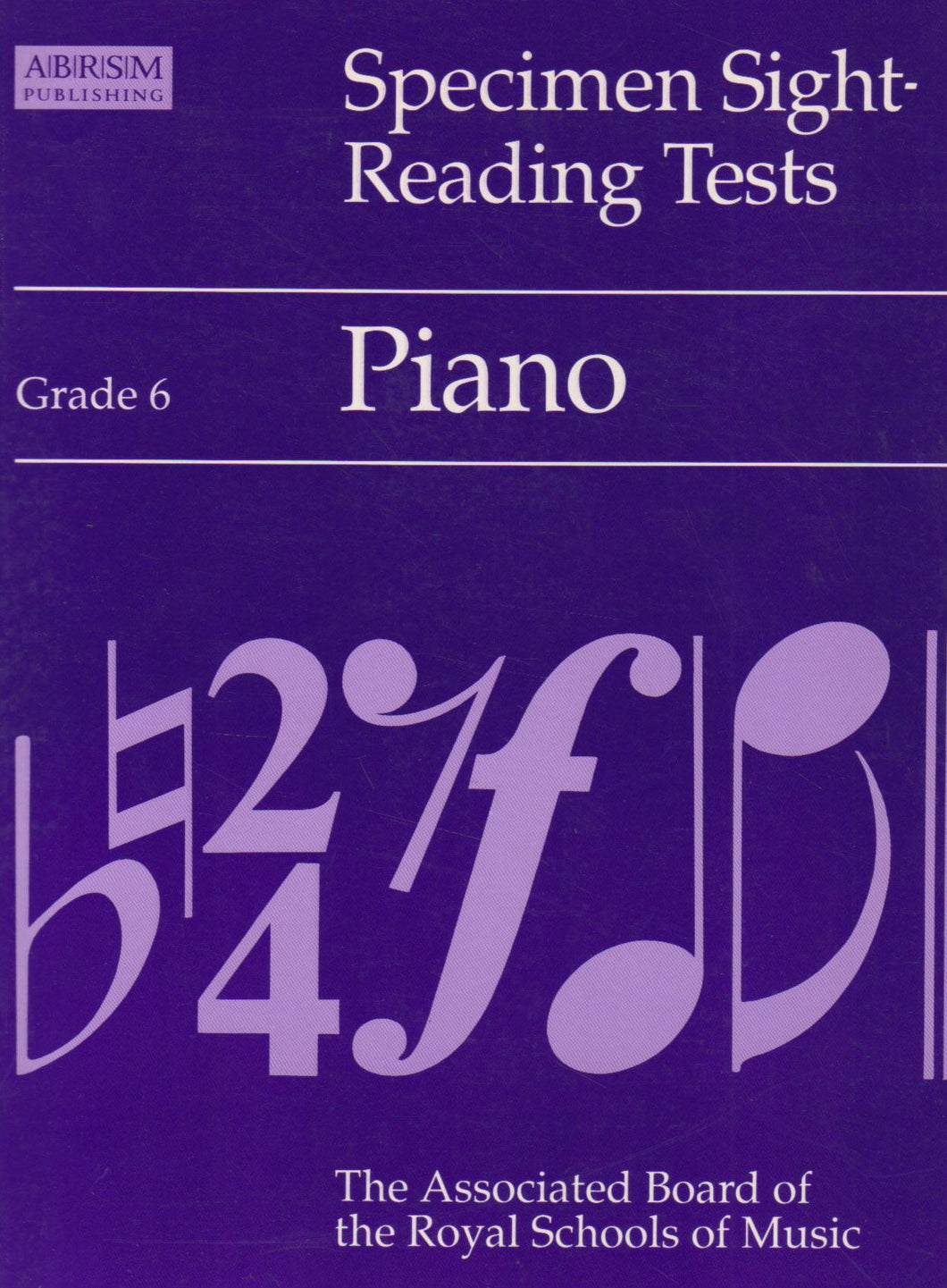 Specimen Sight-reading Tests: Grade 6: Piano Ridout, Alan