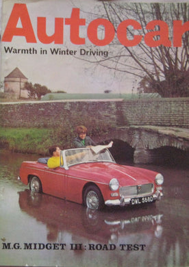 Autocar magazine 9/2/1967 featuring MG Midget road test, Chevrolet Camaro, Vauxhall