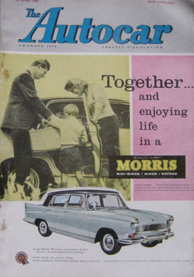 Autocar magazine 10/6/1960 featuring Vauxhall Velox III road test