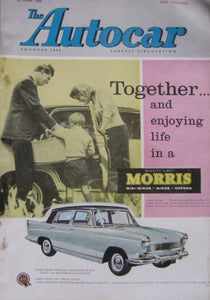Autocar magazine 10/6/1960 featuring Vauxhall Velox III road test