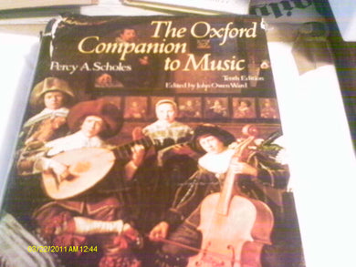 The Oxford Companion To Music [Hardcover] Scholes Percy A