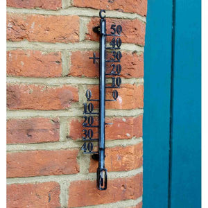 Outside-In Thermometer 16" Inches - 40.64cm - Traditional Metal Style - Centigrade