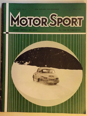 Motor Sport magazine Vol XXXVII No 3 March 1961