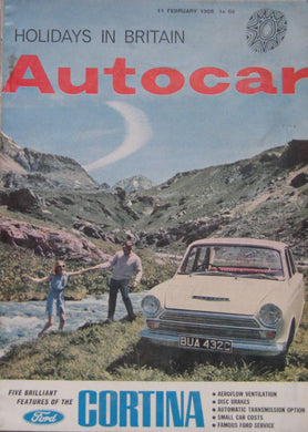 Autocar magazine 11/2/1966 featuring Simca road test, BMW