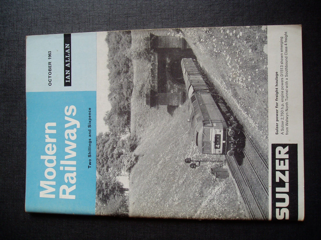 Modern railways (formerly Trains illustrated): vol. XVIII no. 181 (October 1963)
