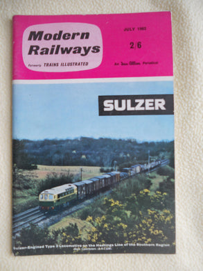 MODERN RAILWAYS, JULY 1962, VOL. XVI No. 166 [Paperback] VARIOUS and G. FREEMAN ALLEN