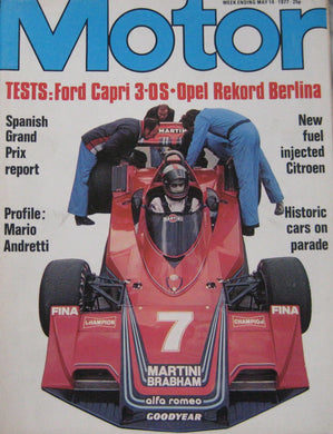 Motor magazine 14/5/1977 featuring Ford Capri road test, Opel Rekord Berlina