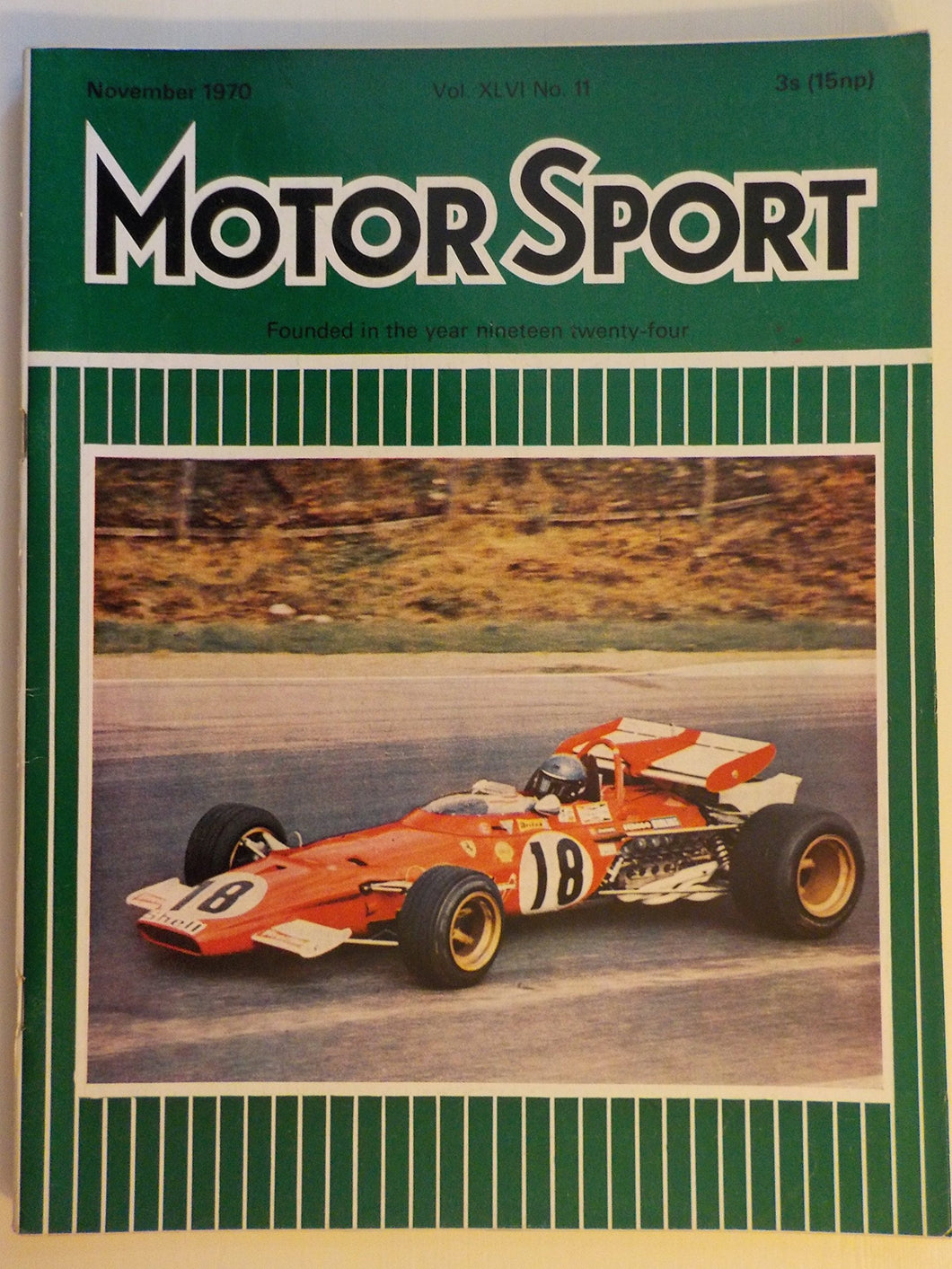 Motor Sport magazine Vol XLVI No 11 November 1970