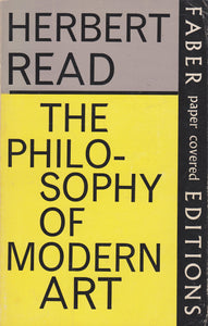 The Philosophy of Modern Art Read, Herbert