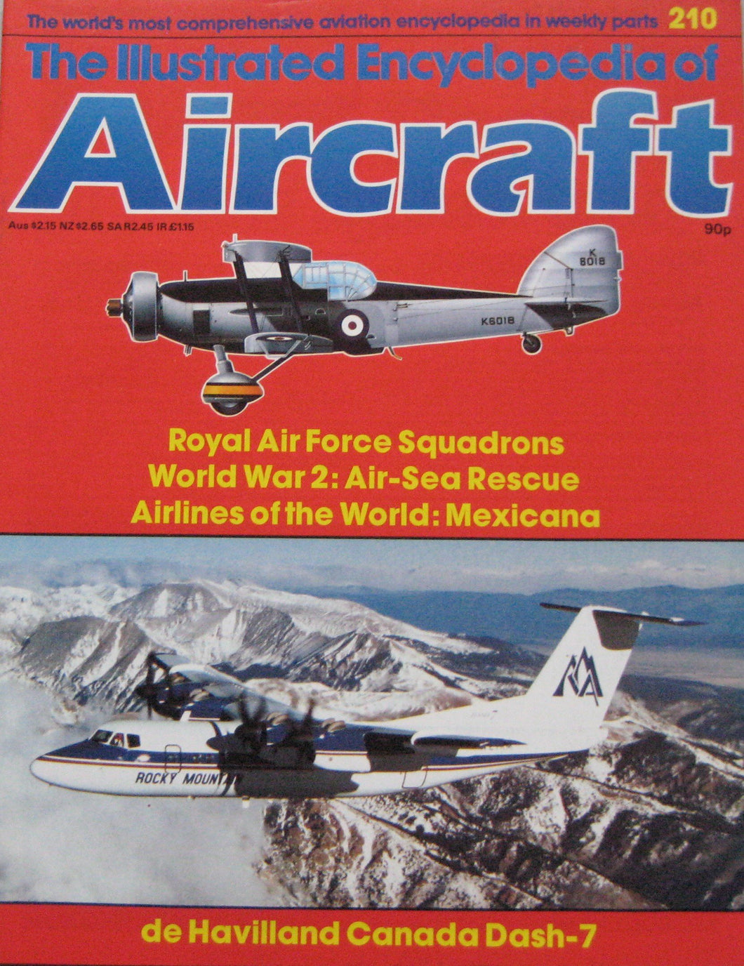 The Illustrated Encyclopedia of Aircraft magazine Issue 210 De Havilland Canada Dash-7 cutaway drawing