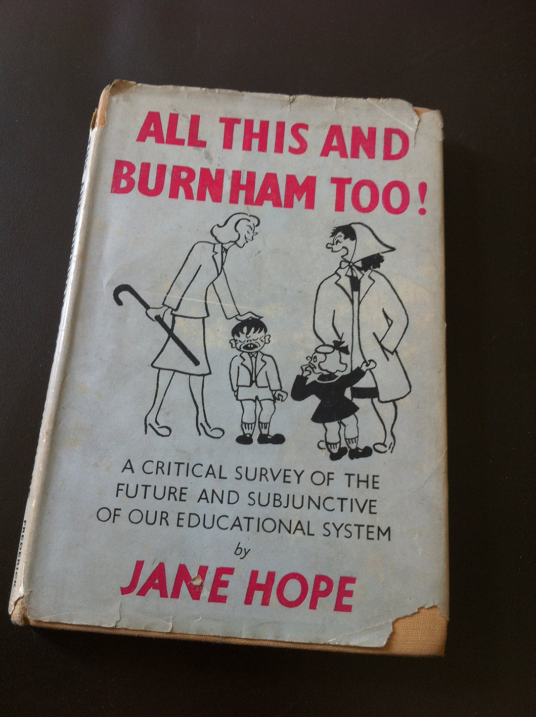 ALL THIS AND BURNHAM TOO! A CRITICAL SURVEY OF THE FUTURE AND SUBJUNCTIVE OF OUR EDUCATIONAL SYSTEM [Hardcover] Hope, Jane