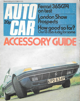 AUTOCAR magazine, 4 Oct 75