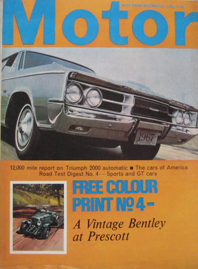 Motor magazine 26/11/1966 featuring Sumbeam Rapier road test, Triumph