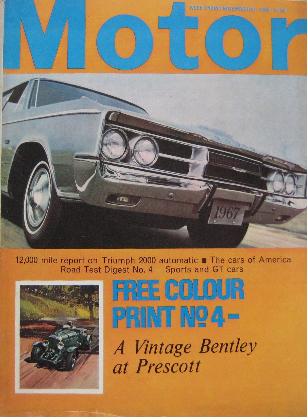 Motor magazine 26/11/1966 featuring Sumbeam Rapier road test, Triumph