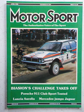 Motor Sport magazine April 1988 Vol LXIV No 4