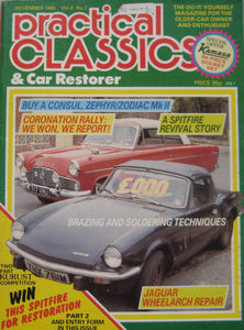 Practical Classics magazine 11/1985 featuring Ford Consul, Zephyr, Zodiac
