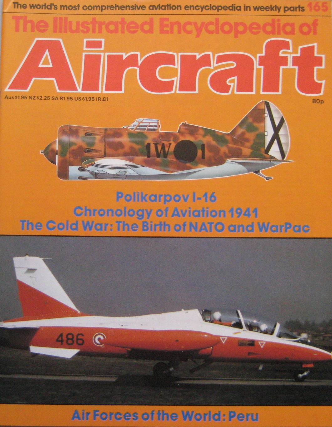 The Illustrated Encyclopedia of Aircraft magazine Issue 165 Polikarpov I-16 Cutaway drawing