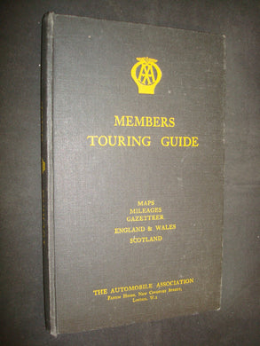 The AA Members Touring Guide by The Automobile Association [Hardcover] The Automobile Association