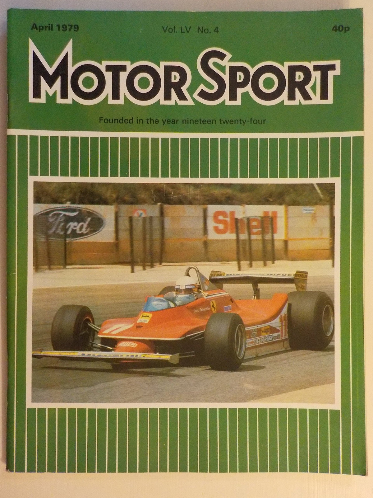 Motor Sport magazine Vol LV No 4 April 1979 [Paperback] William Boddy