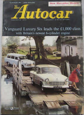 Autocar magazine 18/8/1961 featuring MG Midget road test