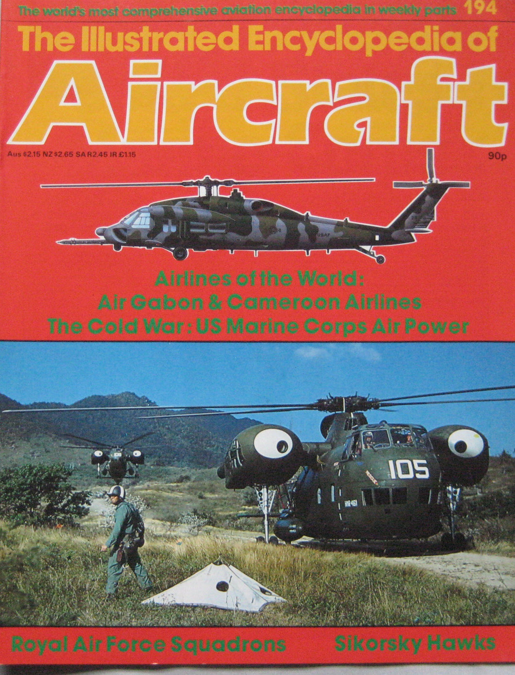 The Illustrated Encyclopedia of Aircraft magazine Issue 194 Sikorsky UH-60 Hawk cutaway drawing