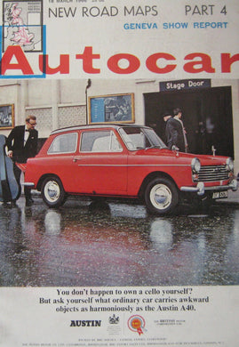 Autocar magazine 18/3/1966 featuring Toyota Corona road test