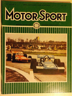 Motor Sport magazine Vol XLVI No 6 June 1970