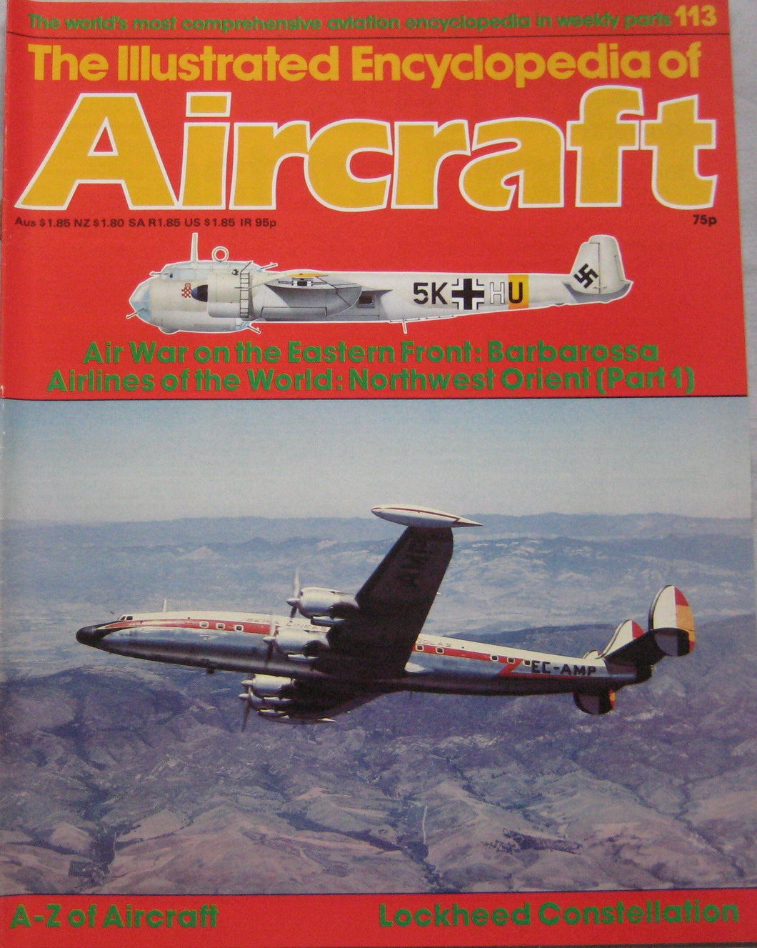 The Illustrated Encyclopedia of Aircraft magazine Issue 113 Lockheed Constellation cutaway drawing
