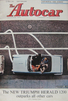 Autocar magazine 19/5/1961 featuring Ford Taunus road test, Consul cutaway drawing