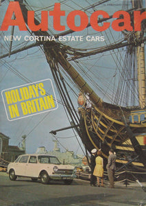 Autocar magazine 16/2/1967 featuring Chevron GT cutaway drawing, Ford Corsair road test