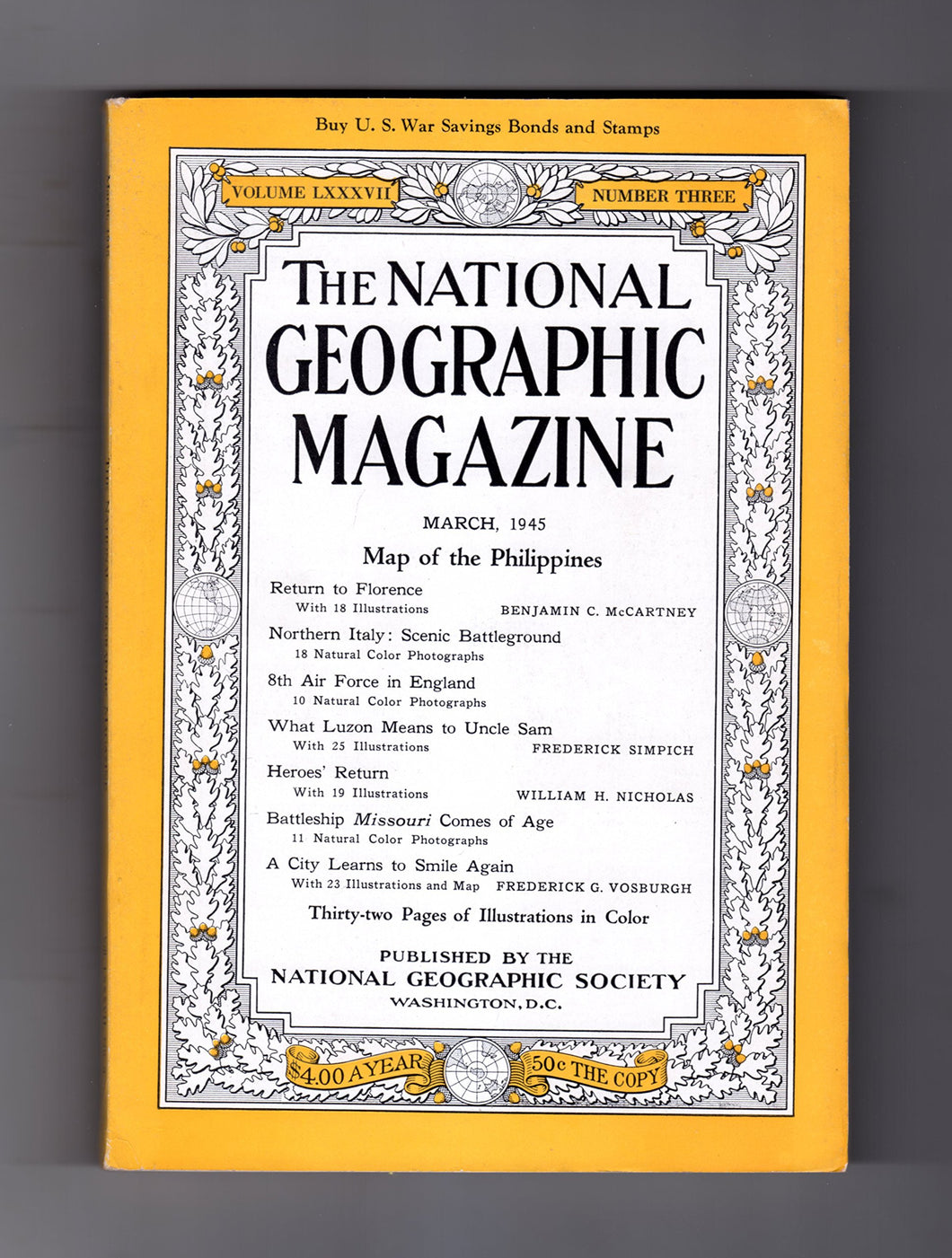 National Geographic Magazine 1945 [Single Issue Magazine]
