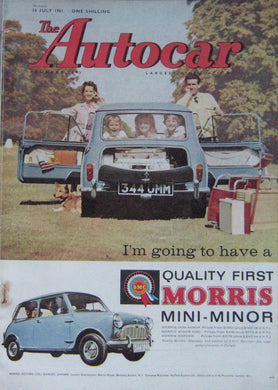 Autocar magazine 14/7/1961 featuring Simca road test, Volvo P1800, Land Rover