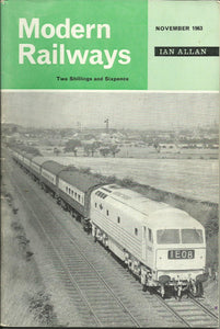 Modern Railways Magazine - November 1963 [Paperback]