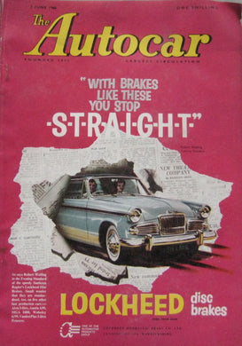 Autocar magazine 3/6/1960 featuring Ford Consul II De Luxe road test, Monaco GP