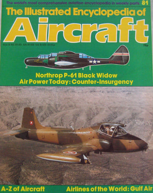 The Illustrated Encyclopedia of Aircraft magazine Issue 81 Northrop P-61 Black Widow cutaway drawing