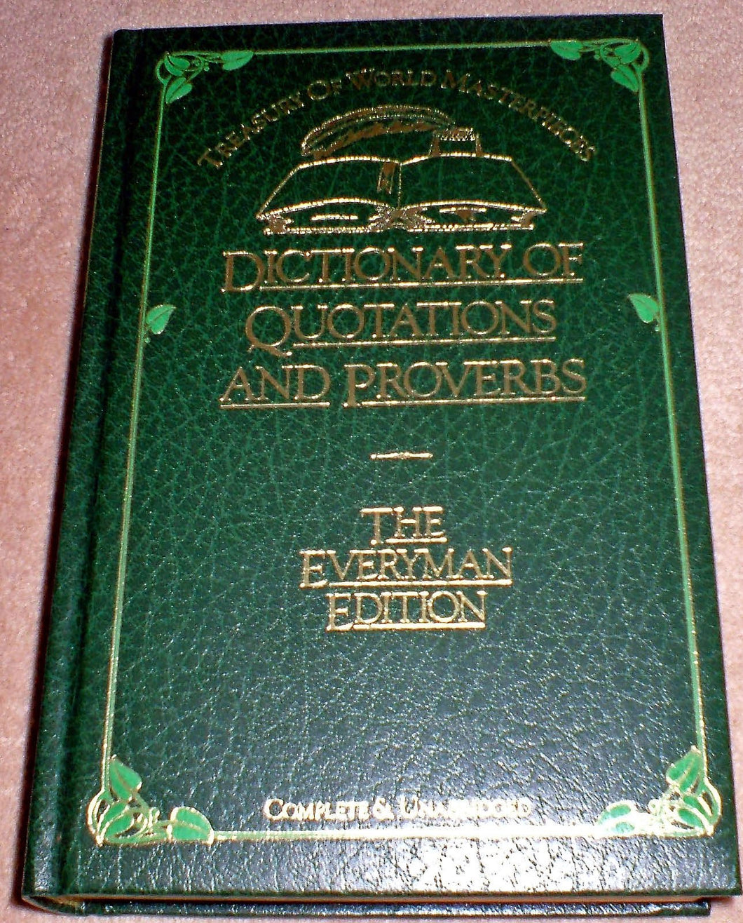 Dictionary of Quotations and Proverbs (Treasury of World Masterpieces S.)
